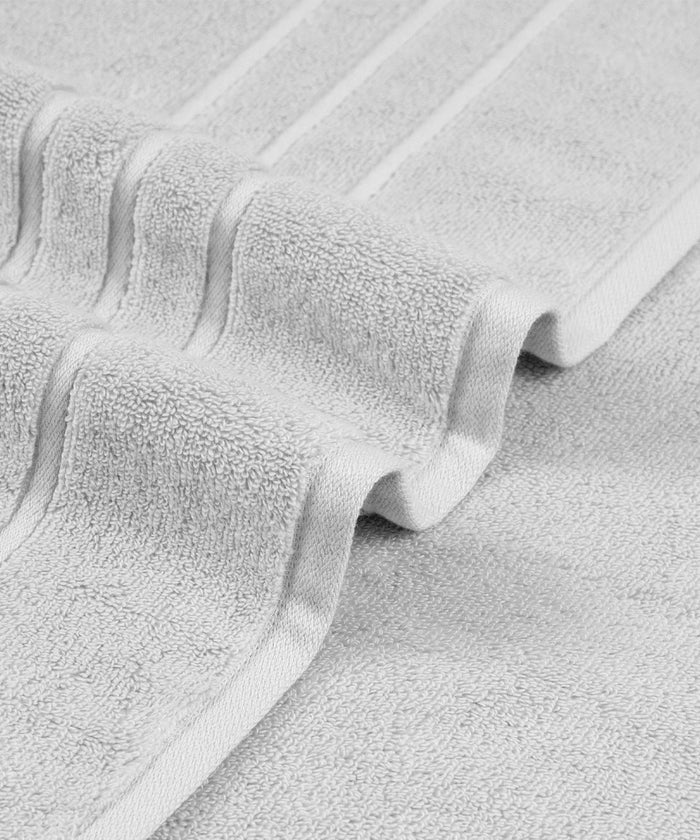 Luxe Home 1Pc Bath Towel, Silver| 600 GSM Cotton Bamboo