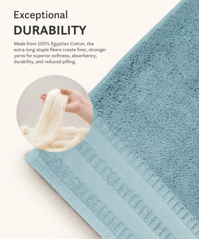 Luxe Home Egyptian Cotton Bath Towel,Tourmaline| 700 GSM | 100% Egyptian Cotton