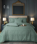 Luxe Home King Bedsheet, Noire|600 TC Cotton|4 Pillow Covers