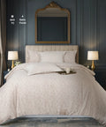 Luxe Home King Bedsheet, Solace|600 TC Cotton|4 Pillow Covers