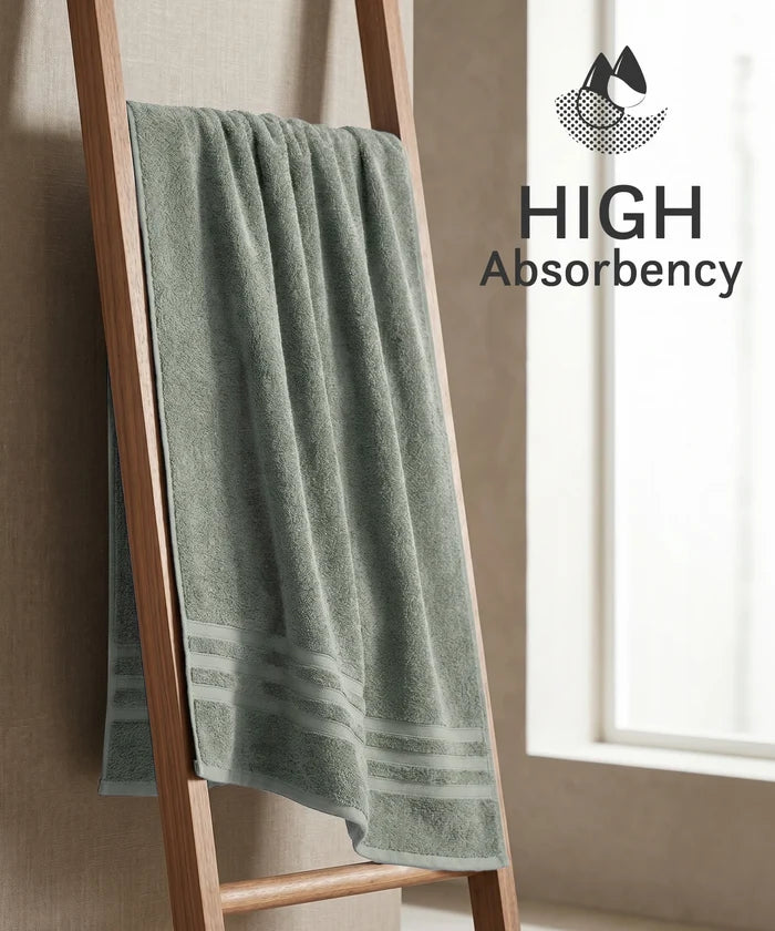 Luxe Home Supima Cotton Bath Towel, Priarie Sage| 600 GSM | 100% Supima Cotton