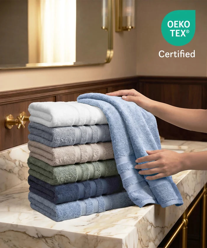 Luxe Home Supima Cotton Bath Towel, Priarie Sage| 600 GSM | 100% Supima Cotton