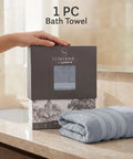 Luxe Home Supima Cotton Bath Towel, Ultimate Grey| 600 GSM | 100% Supima Cotton