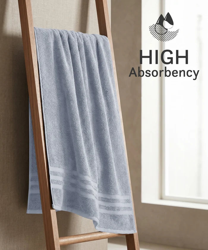 Luxe Home Supima Cotton Bath Towel, Ultimate Grey| 600 GSM | 100% Supima Cotton