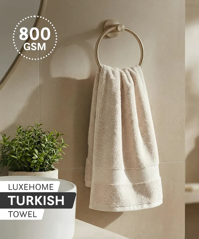 Luxehome Turkish Towel 1Pc Hand Towel, Dry Sand | 800 GSM Cotton