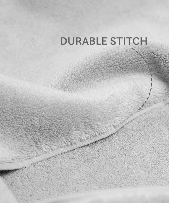 Luxury 4 PC Hand Towel Set, Grey|625 GSM Cotton|Anti Microbial