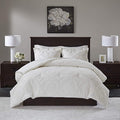 Madison Park Arya Comforter Set Full/Queen, Ivory - Machann.com