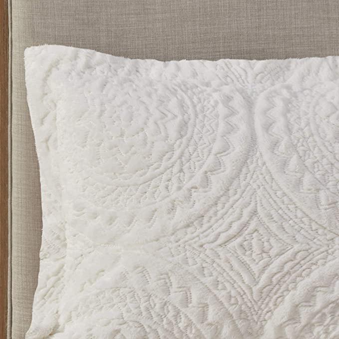 Madison Park Arya Comforter Set Full/Queen, Ivory - Machann.com
