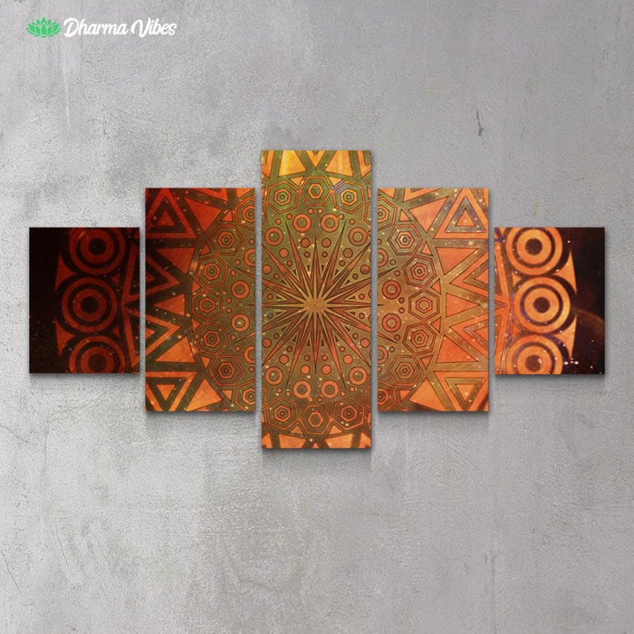 Mandala by McAshe 5-Piece Canvas