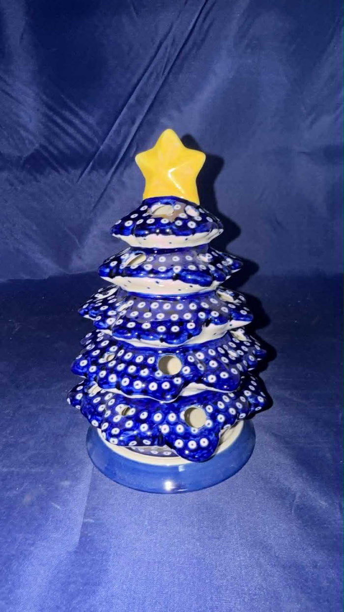 Manufaktura Blue Elegance Luminary Tree - Shape: C-008 - Pattern: Blue Elegance (70MI)
