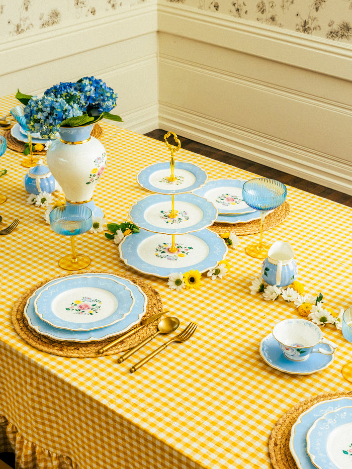 Marilyn Monroe Hollywood Bloom™ Limited Edition, 3-Tier Cake Stand, Baby Blue