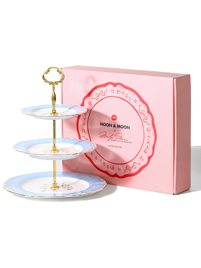 Marilyn Monroe Hollywood Bloom™ Limited Edition, 3-Tier Cake Stands, Set of 2