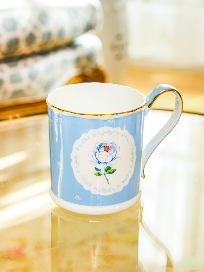 Marilyn Monroe Hollywood Bloom™ Limited Edition, Mug & Tea Cup Set, Baby Blue