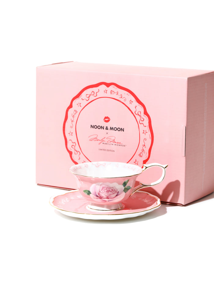Marilyn Monroe Hollywood Bloom™ Limited Edition, Mug & Tea Cup Set, Blush Pink