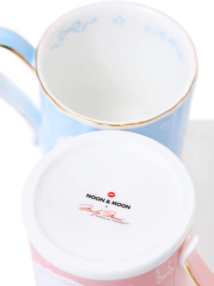 Marilyn Monroe Hollywood Bloom™ Limited Edition, Mug & Tea Cup Set, Baby Blue