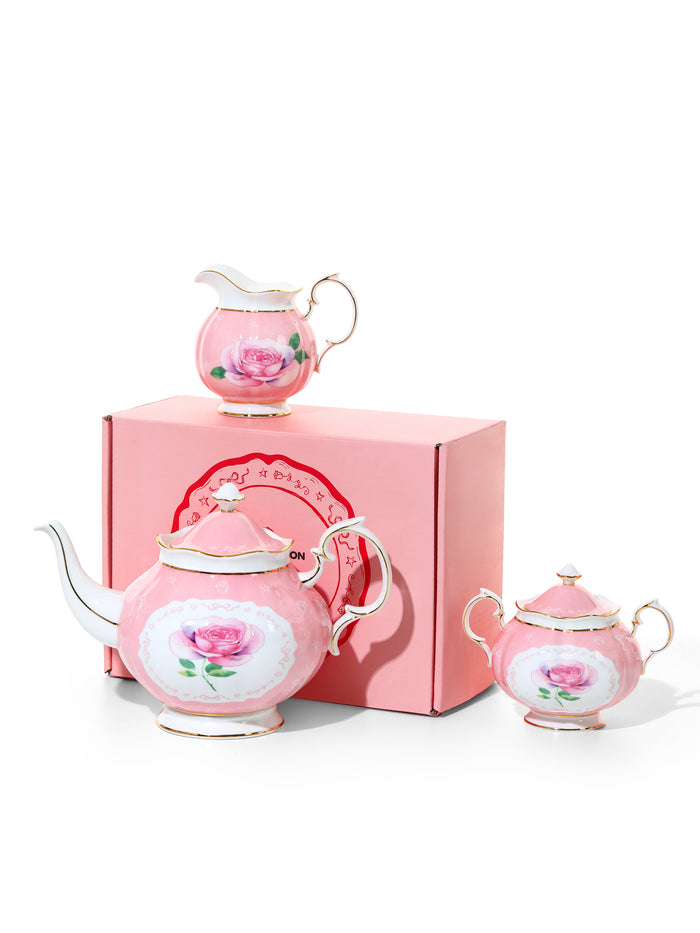 Marilyn Monroe Hollywood Bloom™ Limited Edition, Blush Pink Teapot Set of 3