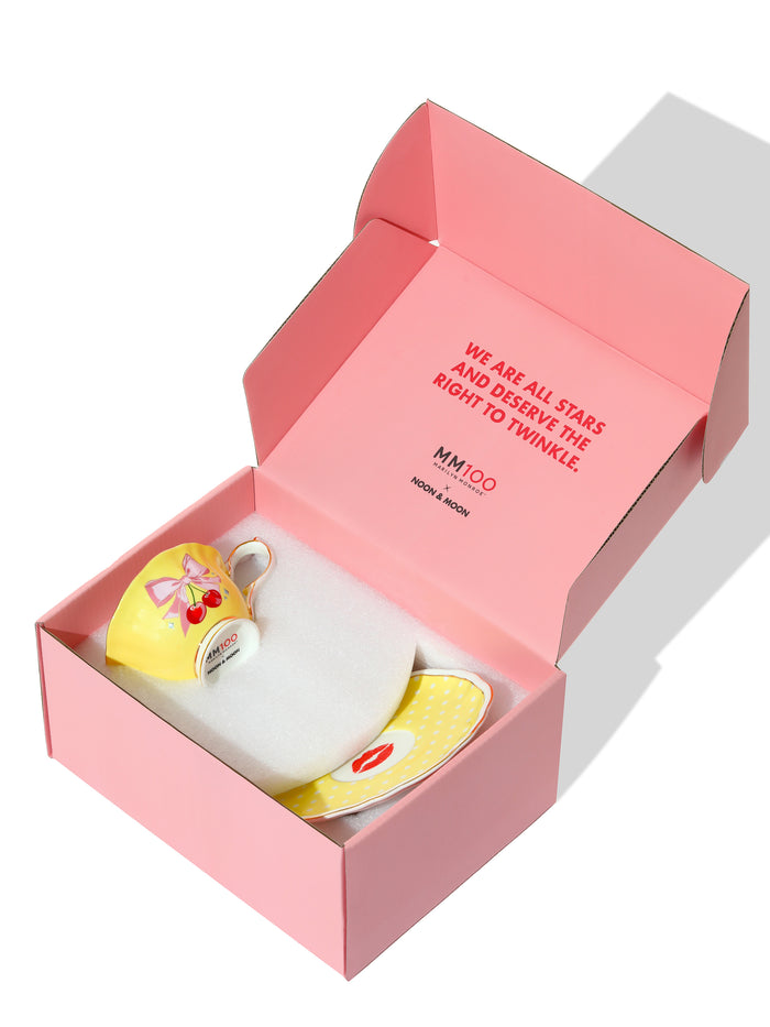 Marilyn Monroe Romance Edit™ Limited Edition, Mug & Tea Cup Set, Yellow