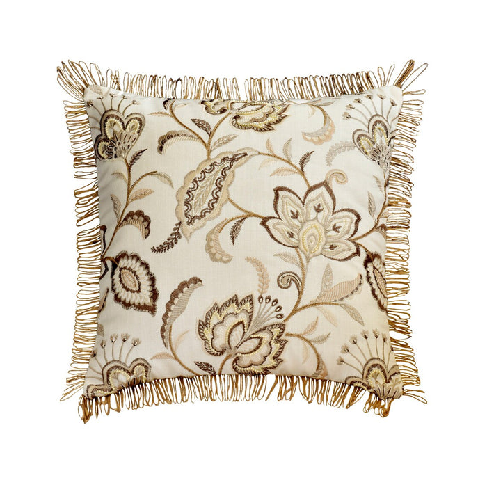 Marjorie - Beige Linen Decorative Euro Sham