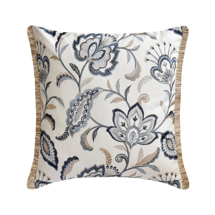 Marjorie - Beige Linen Throw Pillow Cover