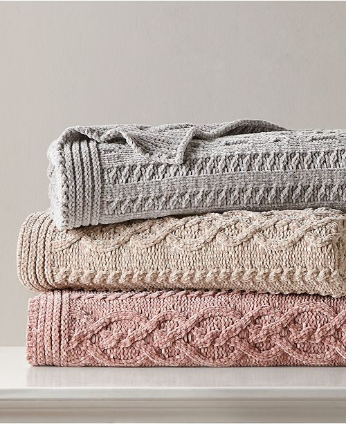 Martha Stewart Collection Chenille Throw - Machann.com