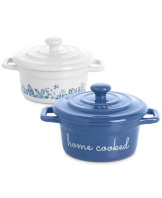 Martha Stewart Collection Stoneware Cocottes, Set of 2