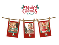 Merry Christmas - Photo Banner - Blonde Girls - Women's Softstyle Tee - Whippie's