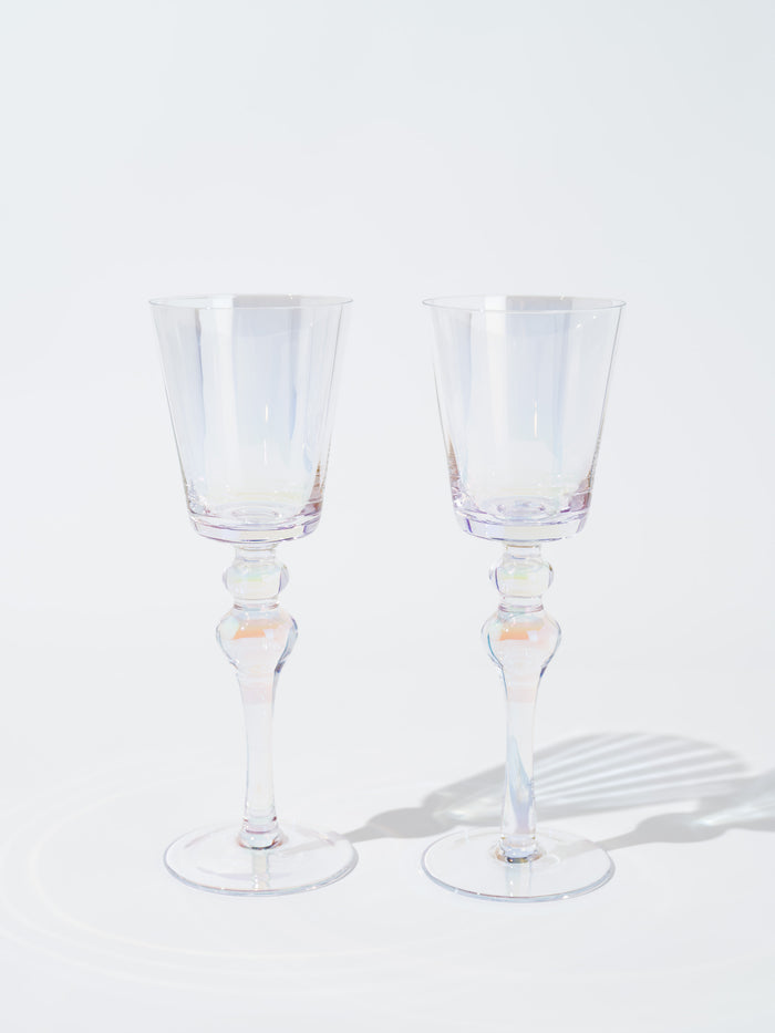 Mia Iridescent Retro Wine Glass