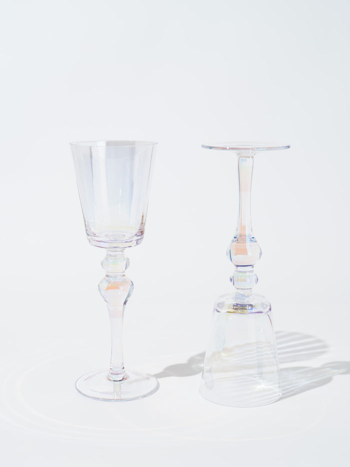 Mia Iridescent Retro Wine Glass