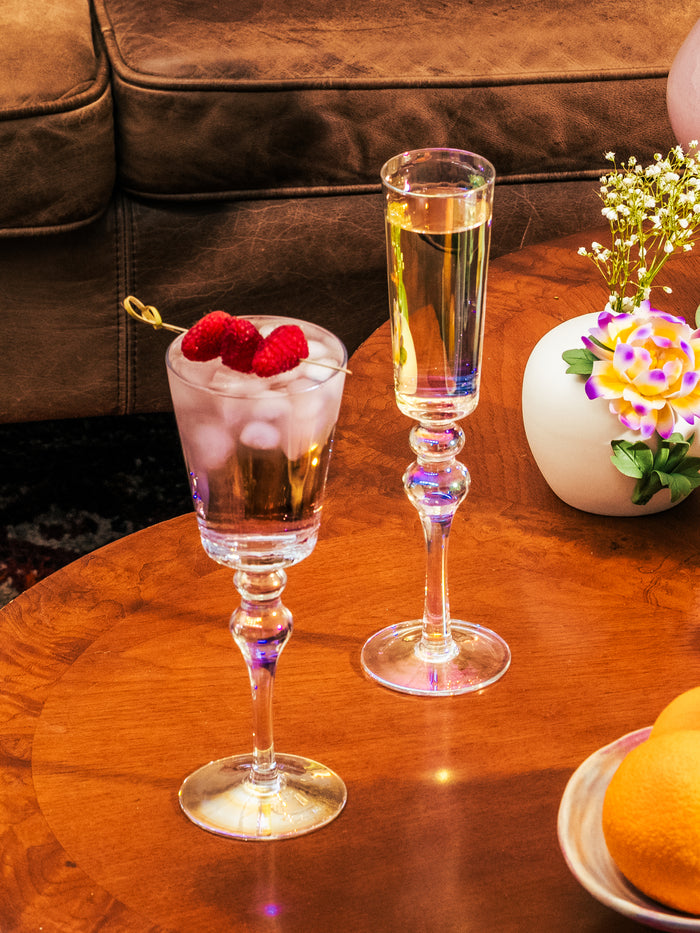 Mia Iridescent Retro Wine Glass