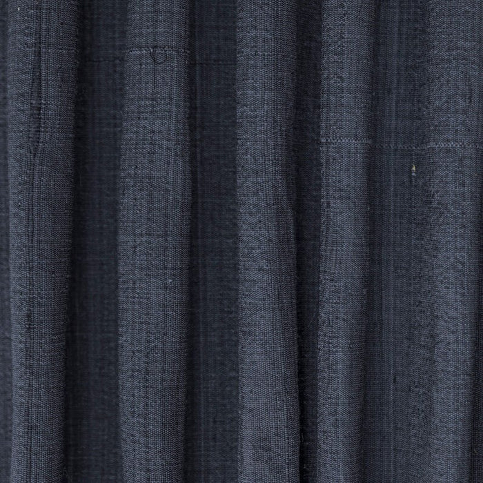 Midnight Blue Pure Silk Dupioni Curtain Panels