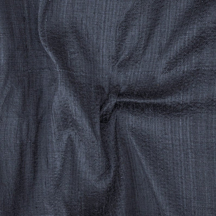 Midnight Blue Pure Silk Dupioni Curtain Panels