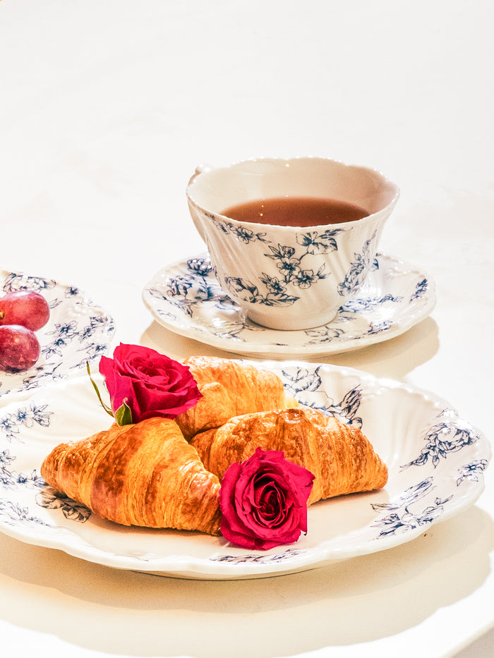 Midnight Rose Teacup & Saucer