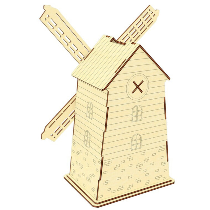 Mill Money Box with Rotating Screw - Glowforge