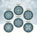 Mini Snowflake Ornaments Cross Stitch Pattern by Counting Puddles - Sewfinity.com