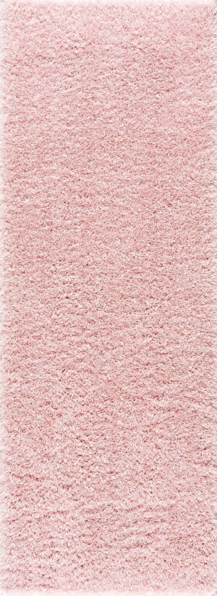 Modern Solid Pink Plush Pile Moroccan Style Washable Area Rug - The Rug Decor