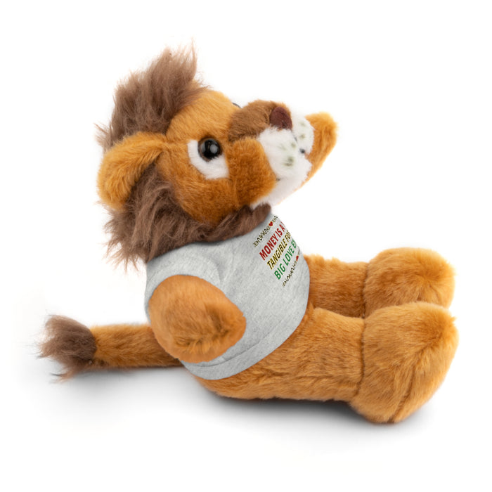Money Is A Tangible Form Of Love Energy Stuffed Animal | Black Queer Affirmation