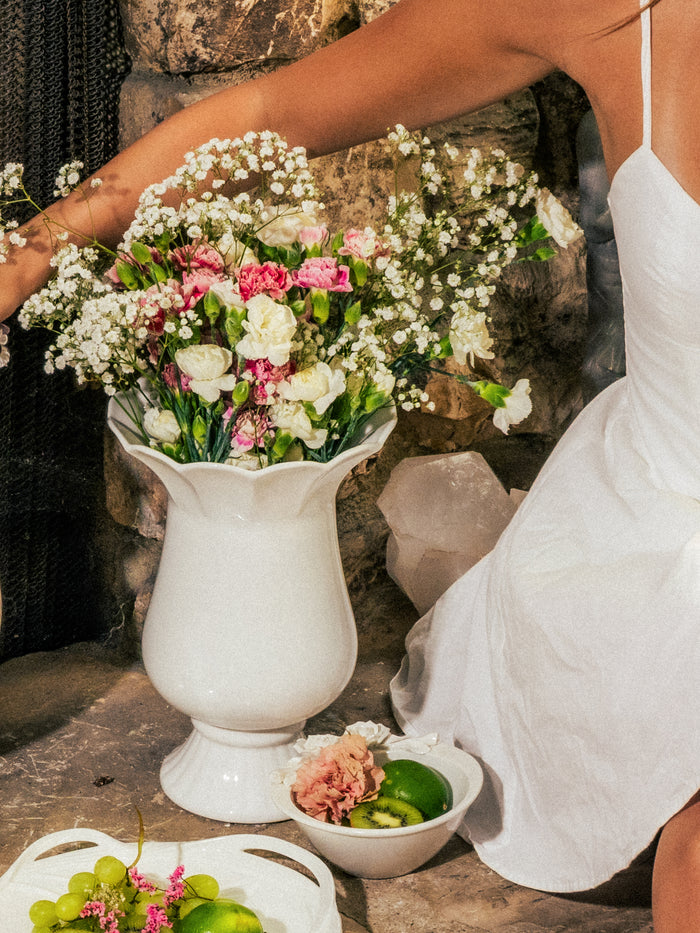 Moonwhite Bell Vase