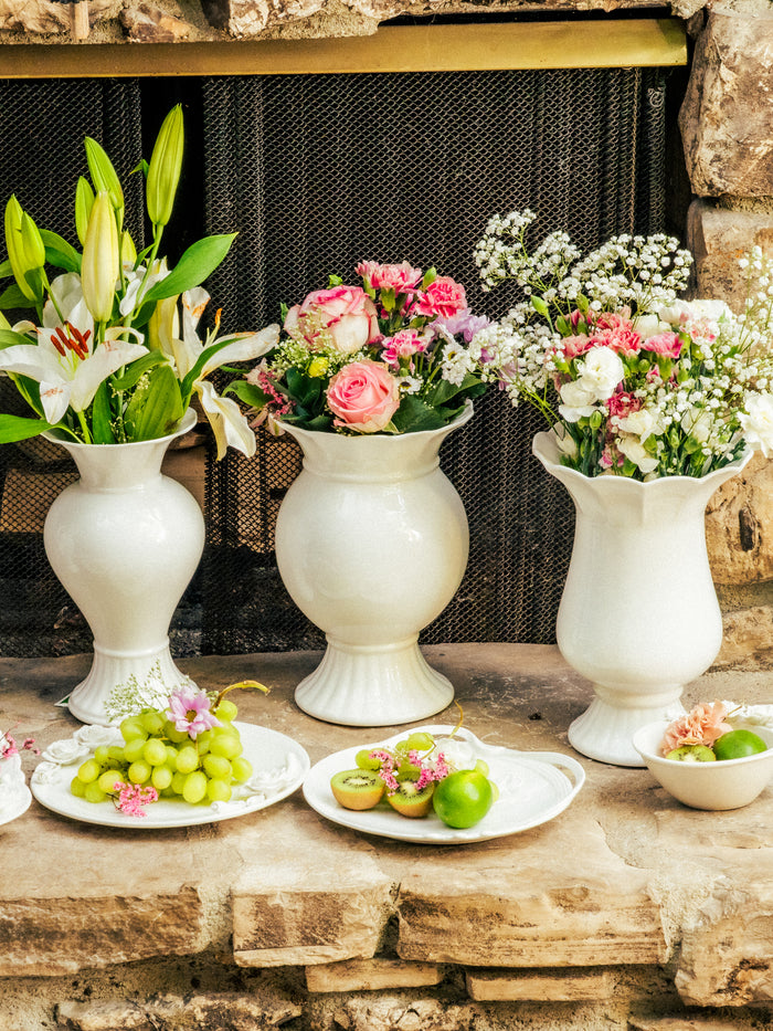 Moonwhite Glow Vase