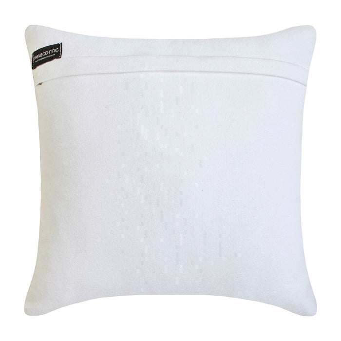 Mor Nritya - Green Cotton Throw Pillow Cover