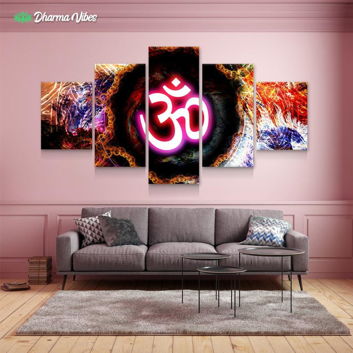 Multicolored OM by McAshe 5-Piece Canvas