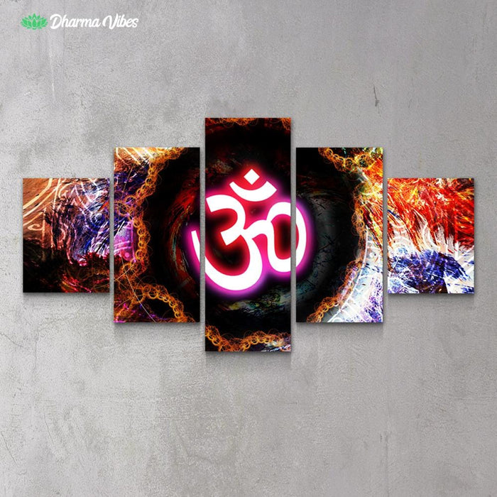 Multicolored OM by McAshe 5-Piece Canvas