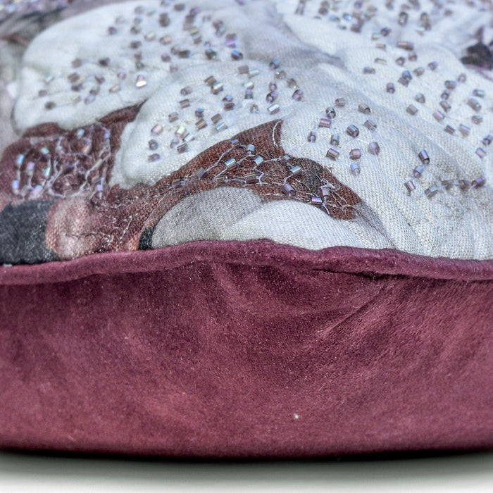 Munstead Wood Rose Throw Pillow Cover