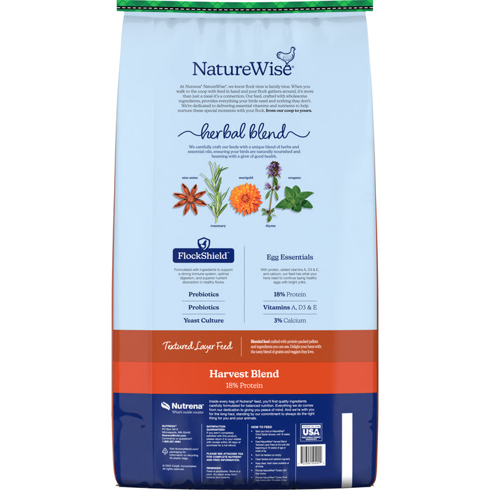 NatureWise® Harvest Blend 18% Textured Layer Feed