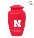 Nebraska University Cornhuskers College Cremation Urn - Red - ExquisiteUrns