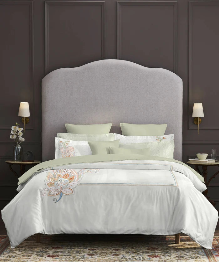 Nectarsoft Elite King Bedsheet Set, Mizuki| 400 TC Cotton| 4 Pillow Covers
