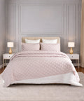 Nectarsoft Italian Retreat King Bedcover Set, Primrose|90 GSM Cotton|3 Pc Set