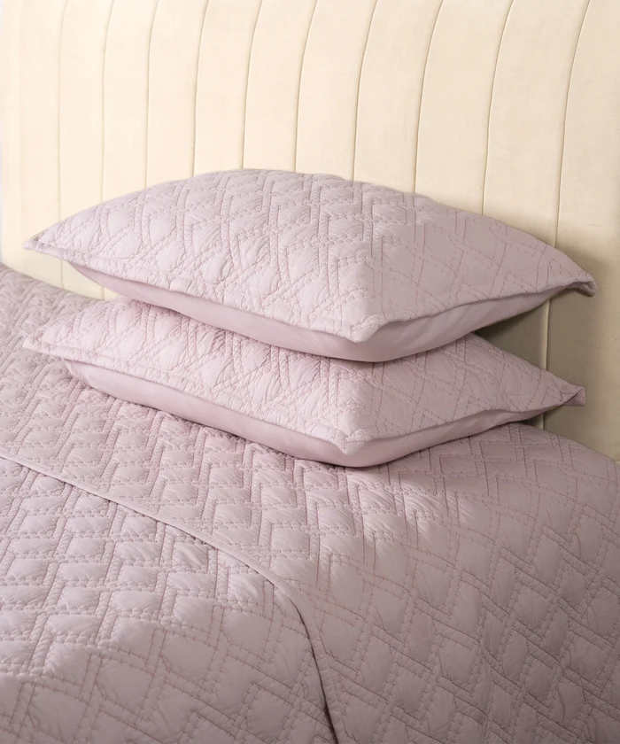 Nectarsoft Italian Retreat King Bedcover Set, Primrose|90 GSM Cotton|3 Pc Set