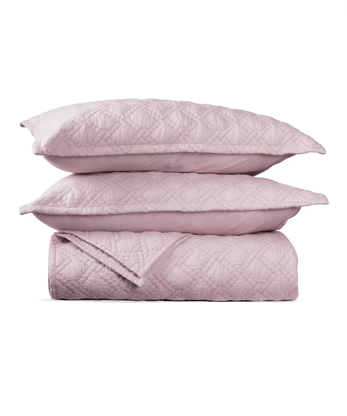 Nectarsoft Italian Retreat King Bedcover Set, Primrose|90 GSM Cotton|3 Pc Set