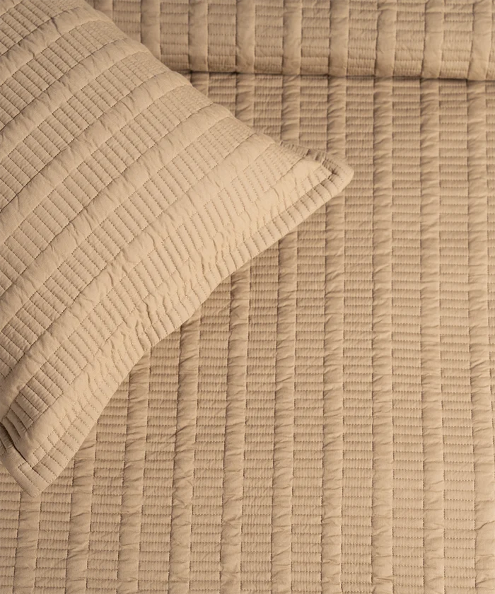 Nectarsoft Italian Retreat King Bedcover Set,Warm Taupe|90 GSM Cotton|3 Pc Set