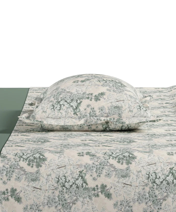 Nectarsoft Italian Retreat King Bedsheet, Amore|400 TC Cotton|4 Pillow Covers